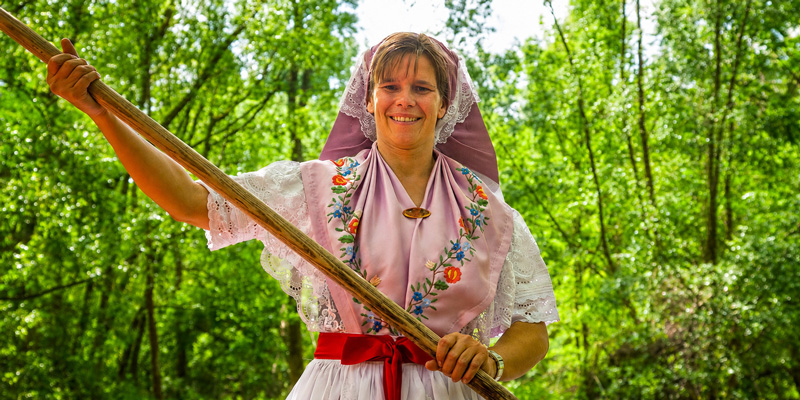 Jacqueline Fischer am Rudel